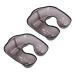 SRMAN 2X Salon Hairdresser Neck Bowl Perm Container Neck Shaped Shoulder Hair Tray Clothes Protector