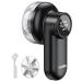 Rechargeable Fabric Shaver Lint Shaver with Digital Display Sweater Shaver with 6-Leaf Blades and Safety Lock 3-Speeds Defuzzer Remove Fuzz Pills from Clothes Furniture Sofa Blanket Black
