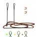 Deerseeker Dacron Bow String Set with 2 Nocking Points 12, 14, 16 Strands for Recurve Bow Traditional Longbow Hunting Replacement Bowstrings 48-70 inches AMO 48"(actual length 44") 12 Strands BrownB