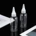 WLLHYF 2oz Applicator Bottle 6pcs Plastic Empty Squeeze Bottles Hair Color Applicator Bottle Transparent Refillable Oil Bottles for Hair Oils Liquids with Twist Top Cap and Labels - Buy Online on SooperMarket.com