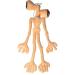 Lixiaoyan Double Head Plush Toy Siren Head Plush Toy 21.65/inch Kids Adult Plush Toy Bendable Plush Doll Birthday Gift Cartoon Whistle Head Toy (yellow) Brown