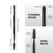 Ultra Thin Brow Brushes - Duo Angled Eyebrow & Eyeliner Brush Set (Black) - Includes Spoolie, Comb, and Mascara Brush - Buy Online on SooperMarket.com