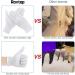Rovtop White Gloves - 20Pcs/10Pairs for Jewelry Inspection, Moisturizing, Eczema Hand Spa | Comfortable and Large White Gloves - Buy Online on SooperMarket.com