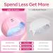 Modelones Poly Nail Gel Kit with 48W LED Nail Lamp - 6 Nude Pink Colors, Slip Solution, Rhinestones, Glitters - Manicure Starter Kit for Women - Buy Online on SooperMarket.com