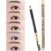 Baluue 2pcs Eeyebrow Pen with Brush Eyebrow Definer Pencil Eyebrow Makeup Long Lasting Waterproof Dark Coffee 3# 1 count (Pack of 1) Dark Coffee 3 - Buy Online on SooperMarket.com