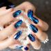 24pcs Mirror Holographic Chrome Coffin False Nails - Beautiful Glitter Chameleon Effect - Buy Online on SooperMarket.com