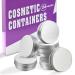 2 oz/60ml 24 Pack Aluminum Balm Tins For Pill Storage, Jar Containers with Screw Thread Lid for Lip Balm, Cosmetic, Candles, Aluminum Tin Cans Containersor for Salve and Spices