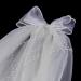 Merroyal Girls Communion Bow and Dangle Cross Charm with 24 Inch Veil on Hair Comb with White Floral Crown (Veil with Crsytal One Size) Veil With Crsytal One Size - Buy Online on SooperMarket.com