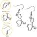 PRETYZOOM Heart Hoop Earrings for Women - Silver Ear Pendant Decor for Nurses & Medical Professionals | Delicate Alloy Jewelry - Buy Online on SooperMarket.com