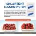 Lock & Lock HPL809 Pasta/Food Storage Container 1.3L - 3 Pack | Durable & Airtight | International Shipping Available - Buy Online on SooperMarket.com