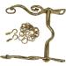 Kandare Spanish Baroque Portuguese Show Bridle - 12.5 to 16.5 Gold & Silver Includes Chin Chain - Buy Online on SooperMarket.com