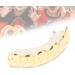 Metal Teeth Brace Portable Stable and Firm Light Weight Easy To Wear Hip Hop Brace for Men and Women for Upper Teeth for Most Tooth Sizes(Gold) - Buy Online on SooperMarket.com