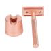 Double-Sided Razor Portable and Washable Barber Razor (Copper)