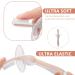 Infant Training Silicone Soft Toothbrush Food Grade 0-2 Years with Baffle BPA-Free Teeth Care can Stand Sucker Brush (Pink) - Buy Online on SooperMarket.com