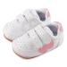 Cheerful Mario Baby Boys Girls First Walking Shoes Infant Prewalkers Pram Shoes Soft PU Leather Anti Slip Sole 3-6 Months W Pink