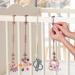 Vicloon Silicone Toy Clip 4Pcs Toy Safety Straps Food Grade Silicone Pacifier Clips Sippy Cup Strap Adjustable Stroller Pacifier Strap Hanging Toys Baby Toy Anti Drop Chain (Pink/Purple) Pink-Purple - Buy Online on SooperMarket.com
