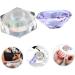 minkissy Nail Art Crystal Cup Cosmetics Cover Glass Purple Manicure 6.5x8cm Purple - Buy Online on SooperMarket.com