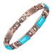 EnerCoppeX Copper Magnetic Bracelet for Women - Turquoise Jewelry with 3500 Gauss Magnet (COB-0167)