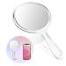 Hi.FANCY Mirror Handheld 1X & 3X Hand Mirror with Handle Double Sided Handheld Mirror Makeup Mirror Magnifying (11 * 20 cm)
