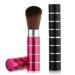 Andibro 2Pcs Retractable Kabuki Makeup Brush Portable Travel Foundation Brush Loose Powder Brush Blush Makeup Brushes Face Liquid Foundation Sunscreen Brush Extensible Contour Makeup Brush with Cover
