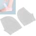 1 pair of silicone jersey socks moisturizing gel protection socks dry cracked foot cuff Efficient heel pillow inserts heel cushion Foot care for women and men. (White)