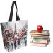 ZzWwR Trendy Paris Street Eiffel Tower Large Canvas Shoulder Tote Bag - Ideal for Gym, Beach, Travel & Shopping - Buy Online on SooperMarket.com