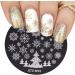 Lurrose Christmas Nail Stamps - 5 Snowflake Designs for DIY Nail Art & Manicure Decor - Buy Online on SooperMarket.com