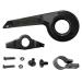 Acime chain protection bicycle part chain protection cover chain peel chain wheels chainring protection bicycle accessories bicycle wheel-bike crank setup for riding camping black