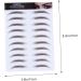 Housoutil 4pcs Eyebrow Stickers Stick on Eyebrows for Women Artificial Eyebrow Semi- Tools 6d - Buy Online on SooperMarket.com