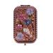 LEORX Compact Mirror Antique Butterfly Flower Mirror Foldable Double Sided Metal Makeup Mirror for Women