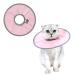 Cat Recovery Collar Pink Adjustable Cat Neck Protective Soft Dog Cat Protective Fasteners Collars for Small Cats Protective Cat Recovery E-Collar Recovery from Surgery or Wound for Cats