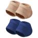 minkissy 2 Pairs Moisturizing Heel Socks Open Toe Socks Cracked Gel Heel Protector Toeless Spa Socks Heel Repair Socks Footcare for Dry Hard Cracked Skin B