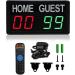 GAN XIN Portable Electronic Scoreboard with Remote | 1-99 Digital Score Keeper for Volleyball, Basketball, Football, and More - 1.8inch Red+Green - Buy Online on SooperMarket.com