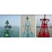 Steady-ON or Flashing 2NM IP67 Solar LED Marina Dock Barge Boat Safety Beacon Light - Blue LED - Buy Online on SooperMarket.com