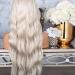 BGHJUE Platinum Blonde Wig 26 - Synthetic Lace Front Wig with Baby Hair | Glueless Heat Resistant Wigs for Women - Buy Online on SooperMarket.com