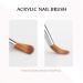 Acrylic Brush #20 Sable Kolinsky - Nail Art & Manicure Tool | Zobelhaar Wood Gel Brush for Acrylic Nails - Buy Online on SooperMarket.com