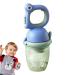 Bexdug Fresh Food Dispenser for Babies | Ultraicide Silicone Baby Food Pacifier - Safe & Healthy Nibble Feed for Toddlers & Newborns - Blue - Buy Online on SooperMarket.com