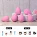 6 Pcs Makeup Blender Beauty Sponge Set - Latex-Free Sponges for Liquid, Cream, and Powder Foundation - Super Soft Beauty Blender Set in Light Pink - Buy Online on SooperMarket.com