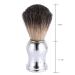 Premium Badger Hair Shaving Brush - Natural Skin-Friendly Brush with Silver Plastic Handle for Perfect Shave | Buy Internationally - Buy Online on SooperMarket.com