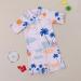 PythJooh Baby Boy Shark Print Rash Guard Swimsuit | Zipper One Piece Beach Swimwear for Boys 0-5 Years | Beige Swimming Outfit - Buy Online on SooperMarket.com