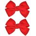 Bow Hair Clips Bowknot Barrette Headband Hairband Christmas Women Girls Kids Headdress Headwear Headpiece Party Decoration Cosplay Costume Hair Bands Cute Handmade Hair Accessories 2 Pack Red 2 Pack Red Style