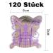 Pack of 120 Self-Adhesive Butterfly Nail Stencils - Silver Purple Gel Nail Modeling Stencils for Stunning Designs - Buy Online on SooperMarket.com