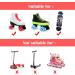 Nezylaf 8 Piece Light Up Roller Skate Wheels with Bearings - Indoor/Outdoor Double Row Skating - 32x58mm 78A - Luminous 6-Color LED - Buy Online on SooperMarket.com