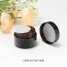 Yishik 6 Pack 30ml Amber Glass Round Jars with Black Lids 1 oz Empty Cosmetic Jars Face Cream Storage Containers for Powder Lotion Beauty Products Travel Favors Amber-1oz - Buy Online on SooperMarket.com