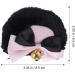 KALLORY 1 Pair Bear Ear Hair Clip Headband Hair Clips Hair Clip for Women Hair Bows Miss Lolita Hand Made Black Pink - Buy Online on SooperMarket.com