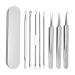 Acne -pin -set 8 -Part Schwarzkopf -Clip -Clip -Clip -Beautiful needle -Clip -Set stainless steel for beauty salon household (1 Pack) silver silver