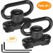FANGOSS Two Point & Traditional Mlock Sling Rail Mounts with 1.25 Inch QD Push Button Swivel Loop - 2 Pack - Buy Online on SooperMarket.com