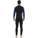 Lemorecn Men's Wetsuit Neoprene Full Body Diving Suit 3/2mm and 5/4mm - Black+Blue, Large | 16 Sizes Available - Buy Online on SooperMarket.com