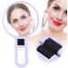 5X Magnifying Makeup Mirror Folding Adjustable Cosmetic Mirror Travel Portable Makeup Mirror (Purple) - Buy Online on SooperMarket.com