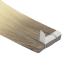 Youngsee Ombre Real Hair Tape Extensions - 45cm Light Brown to Blonde Virgin Smooth Weft 5pcs #R8T60 - Buy Online on SooperMarket.com